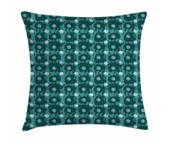 Circle Shapes Paint Smears Pillow Cover