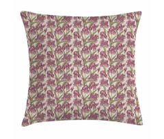 Blossoming Growth Pattern Pillow Cover