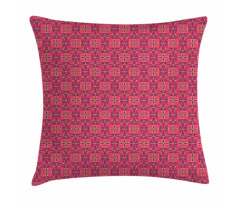 Patchwork Floral Squares Pillow Cover