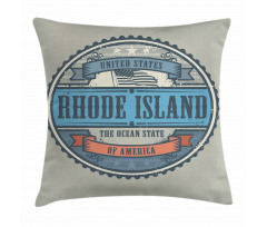 Ocean State of USA Pillow Cover