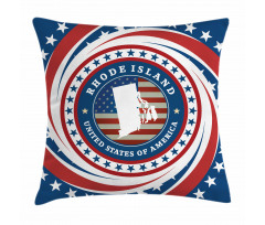 Swirled Stars and USA Pillow Cover