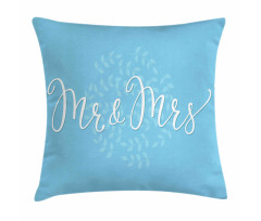 Romantic Wedding Design Pillow Cover