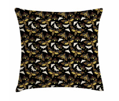 Flying Mysterious Insects Pillow Cover
