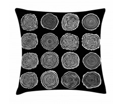 Abstract Whirlpool Timber Pillow Cover