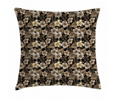 Nostalgic Botany Flora Art Pillow Cover