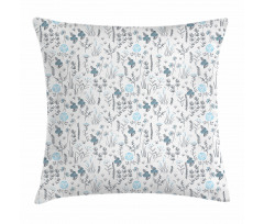 Delicate Plants Flowers Pillow Cover