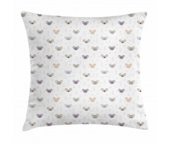 Cartoon Mice Heads Pillow Cover