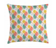 Pastel Botany on Spots Pillow Cover