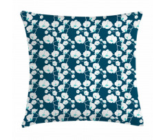 Delicate Floral Branch Pillow Cover
