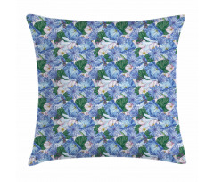 Repeating Exotic Botany Pillow Cover