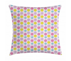 Vivid Symetric Petals Pillow Cover