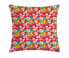 Abstract Design Garden Art Pillow Cover