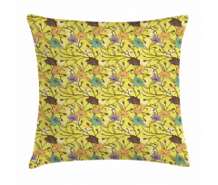 Colorful Flourish Pattern Pillow Cover