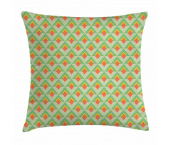 Vivid Rhombus Pattern Line Pillow Cover