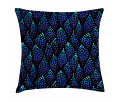 Dotted Waves Illustration Pillow Cover