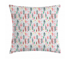 Colorful Hand Drawn Nature Pillow Cover