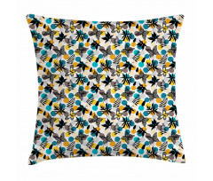 Spring Bugs and Leaves Pillow Cover