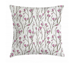 Blossom in Vintage Colors Pillow Cover