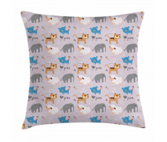 Sheep Elephant Pig Dog Pillow Cover