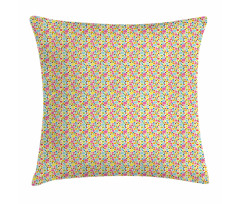 Doodle Style Oval Pillow Cover