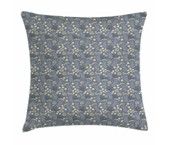 Greyscale Simplistic Flowers Pillow Cover