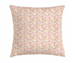 Leaf Pattern in Warm Colors Pillow Cover