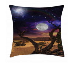 Desert Night Nebula Stars Pillow Cover