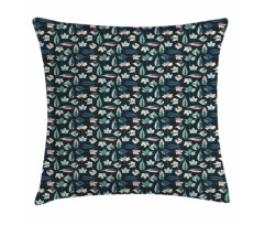 Weathered Pastel Foliage Pillow Cover