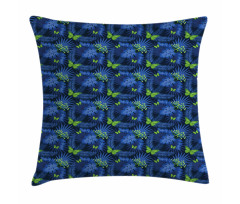 Jungle Plants Butterfly Fern Pillow Cover