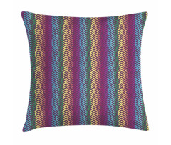 Retro Tone Chevron Zig Zag Pillow Cover