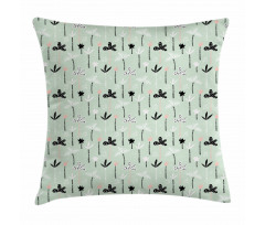 Exotic Hawaiian Palm Trees Pillow Cover