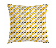 Trippy Geometrical Bars Pillow Cover