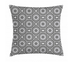 Medieval Effects Circles Pillow Cover