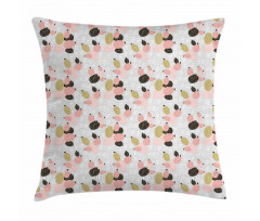 Abstract Cactus Dot Pillow Cover