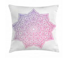 Oriental Yoga Round Pillow Cover