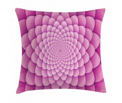 Abstract Spiral Lotus Pillow Cover