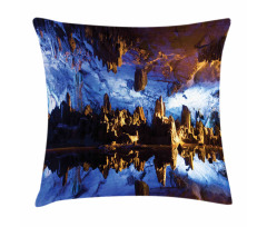 Cave Formation Reflection Pillow Cover