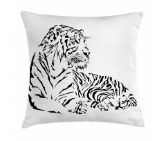 Safari Animal Sitting Pillow Cover