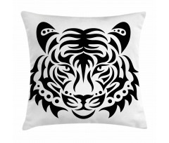 Wild Tiger Head Pillow Cover