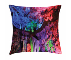 Rainbow Colored Rock Pillow Cover
