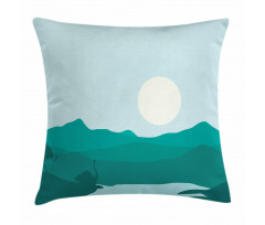 Animal in the Lake Pillow Cover