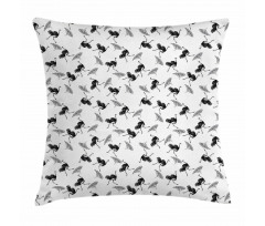 Hand-drawn Desert Animal Pillow Cover