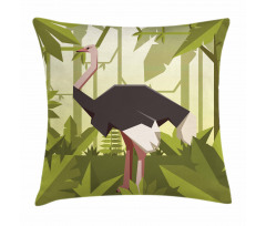 Jungle Animal Fractal Style Pillow Cover