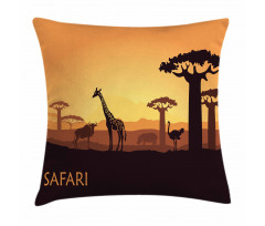 Exotic and Pastoral Sunset Pillow Cover