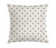 Doodle Cartoon Wings Pillow Cover