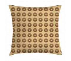 Cocoa Glazed Donuts Pillow Cover