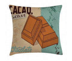 Vintage Chocolate Bar Pillow Cover