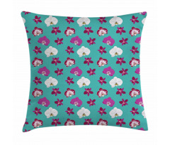 Vibrant Tropical Flowers Pillow Cover