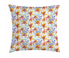 Watercolor Floral Artwork Pillow Cover