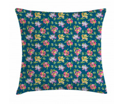 Watercolor Flowers Pillow Cover